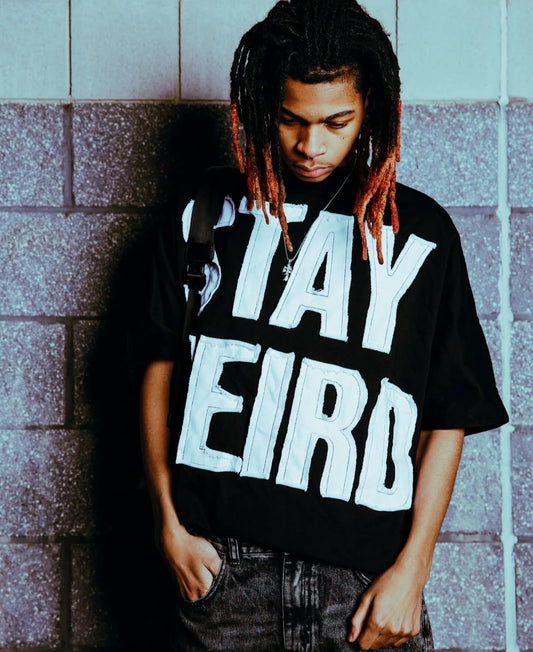 "Stay Weird" Shirt Black